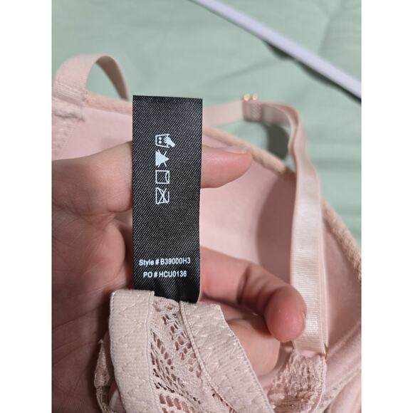 International intimates 34C women's light pink lace push up bra - Picture 6 of 6